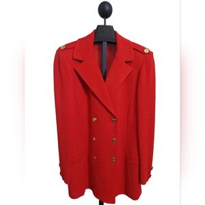 St. John by Marie Gray Double Breasted Knit Jacket Size 14